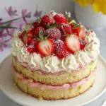 Strawberry Elderflower Cake