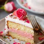 Delightful Rose-Infused Vanilla Sponge Cake: A Light and Airy Dessert Creation