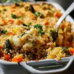 Cheesy Veggie Quinoa Casserole