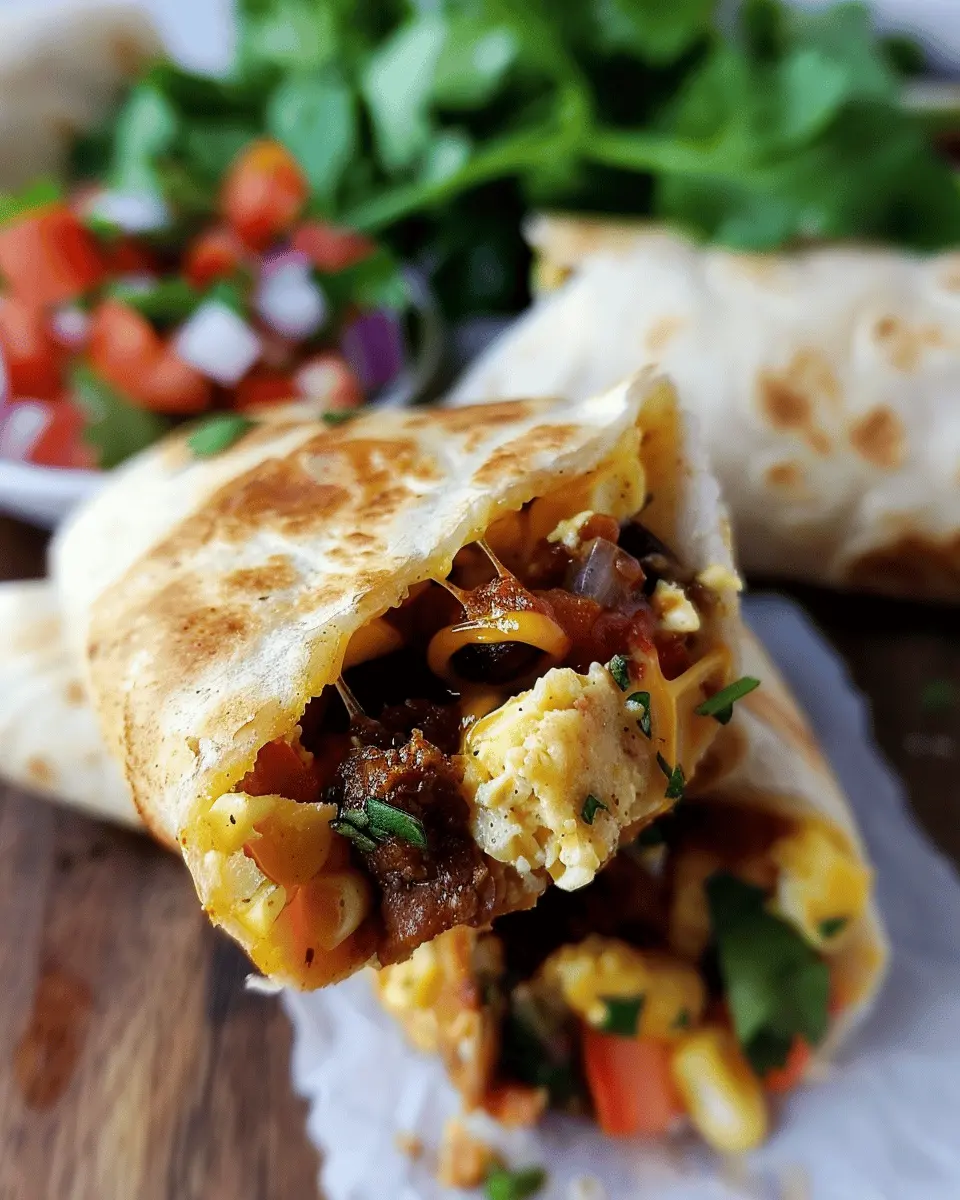 Salsa Breakfast Burritos: Easy Turkey Bacon & Chicken Ham Delight