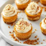 The BEST Mini Pumpkin Cheesecakes