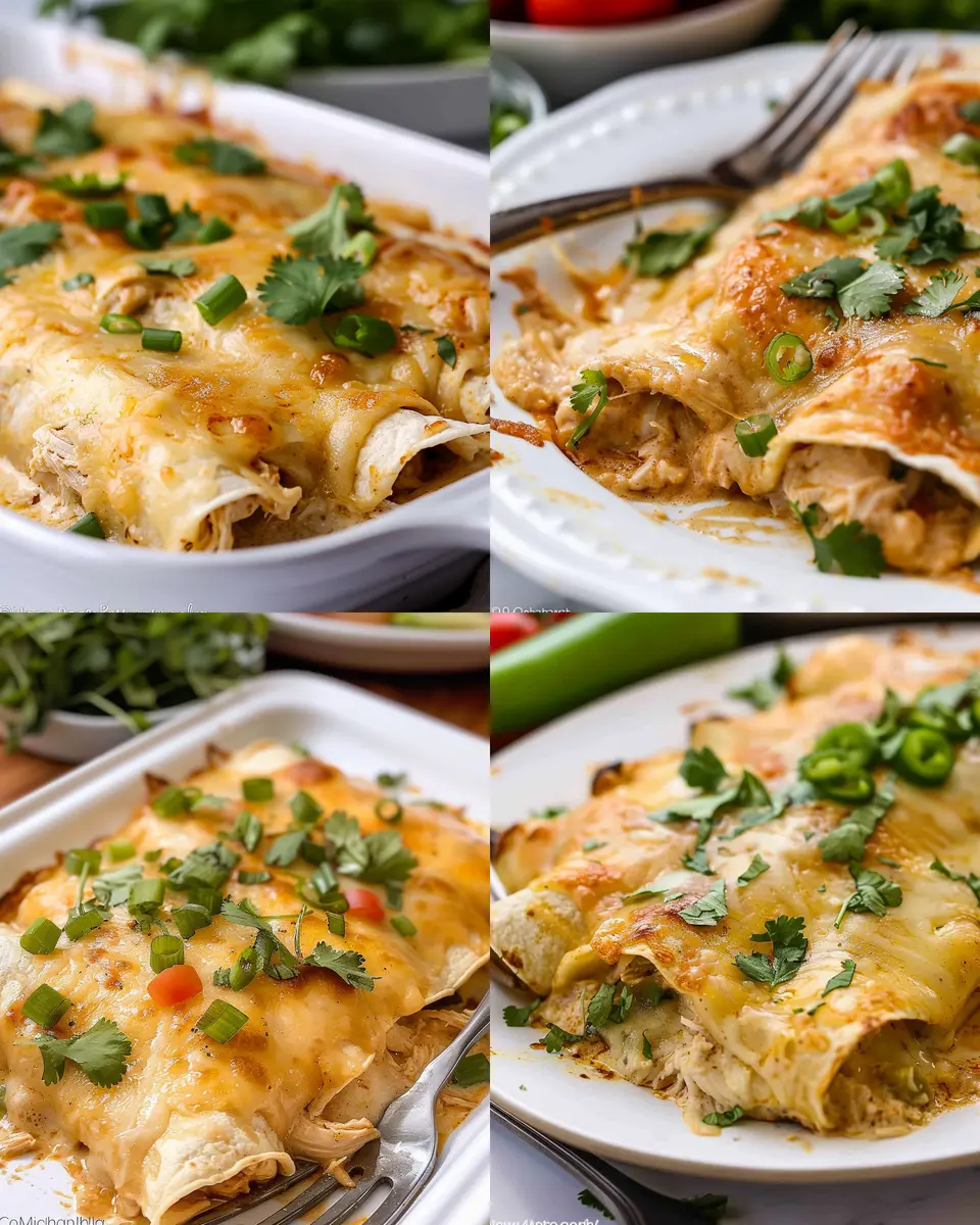 Low Carb Keto White Chicken Enchiladas: Easy & Flavorful Recipe