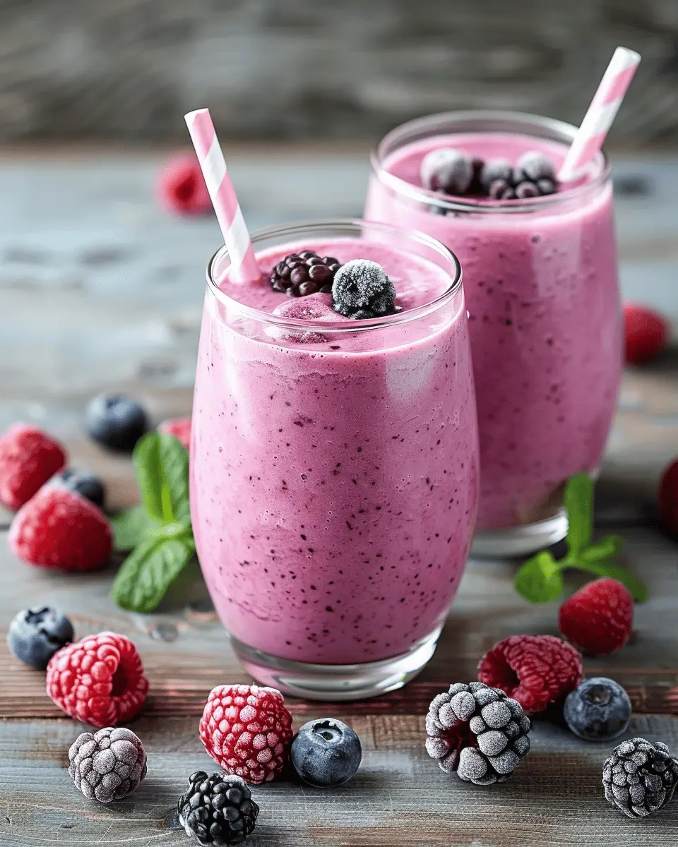 Vanilla Berry Protein Smoothie: The Best Energizing Start