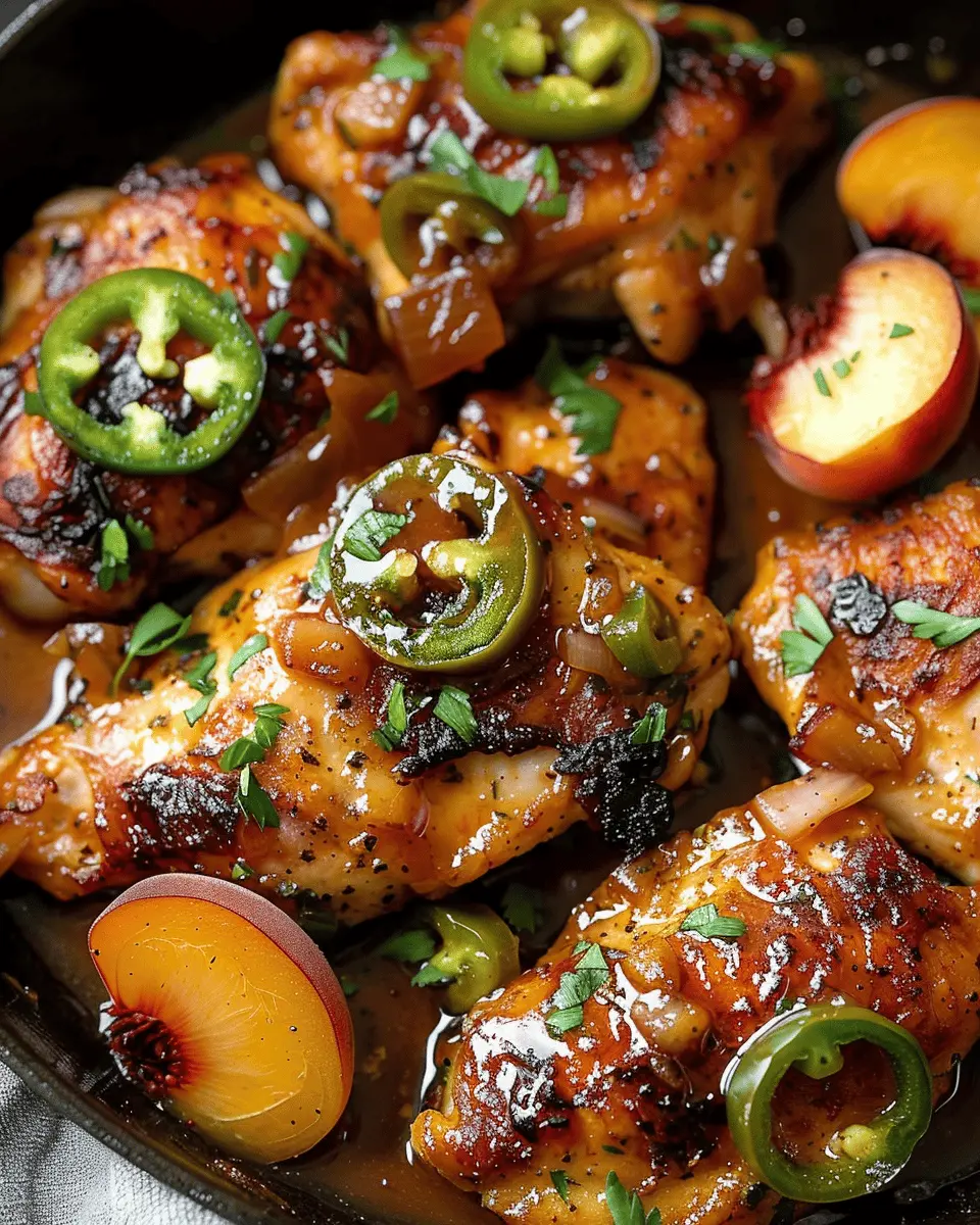 Jalapeno Peach Chicken: Easy and Flavorful Dinner Delight