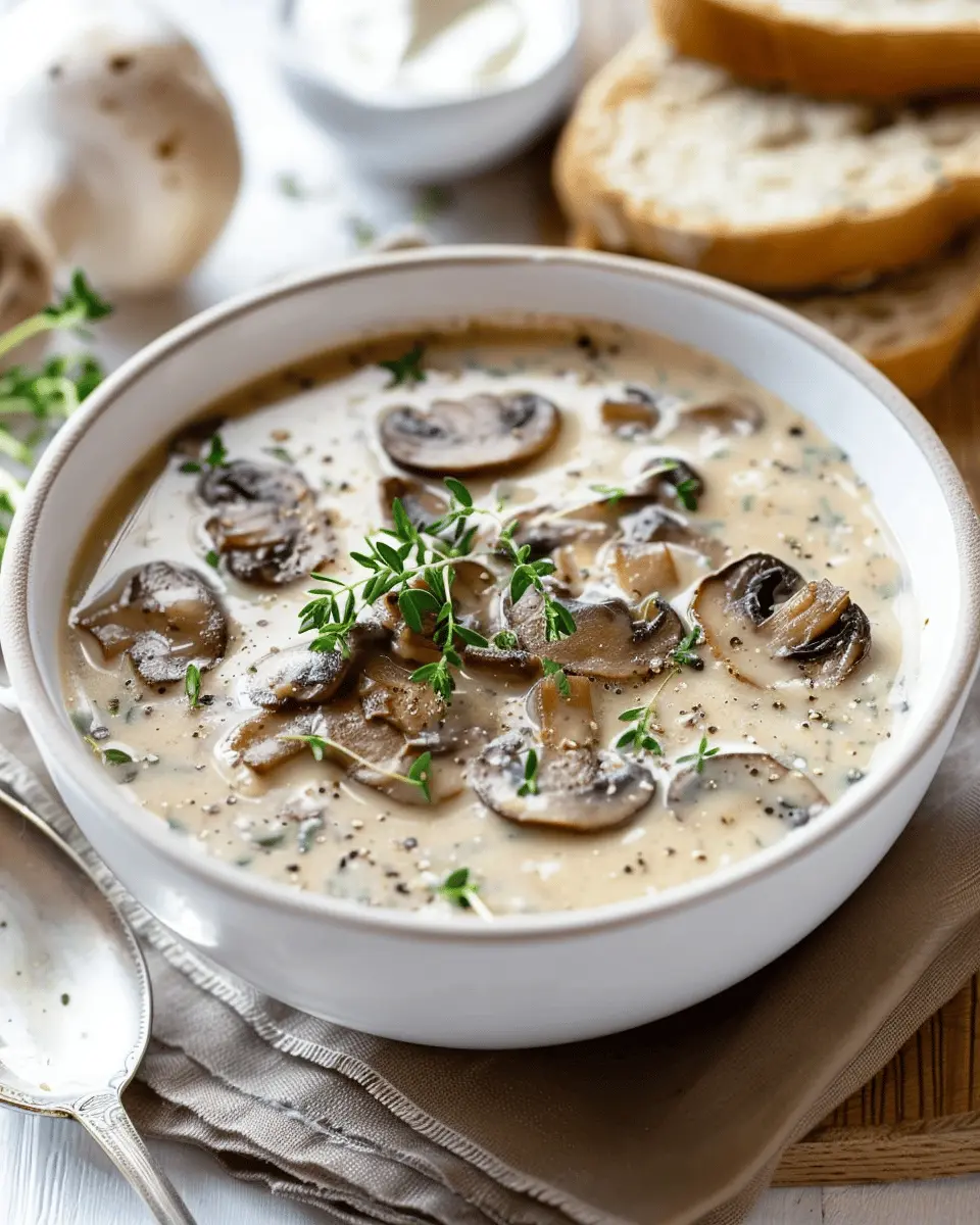 Cream of Mushroom Soup: The Best Recipe with Turkey Bacon Delight