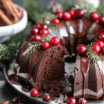 Gingerbread Chocolate Bundt Cake Christmas Wreath