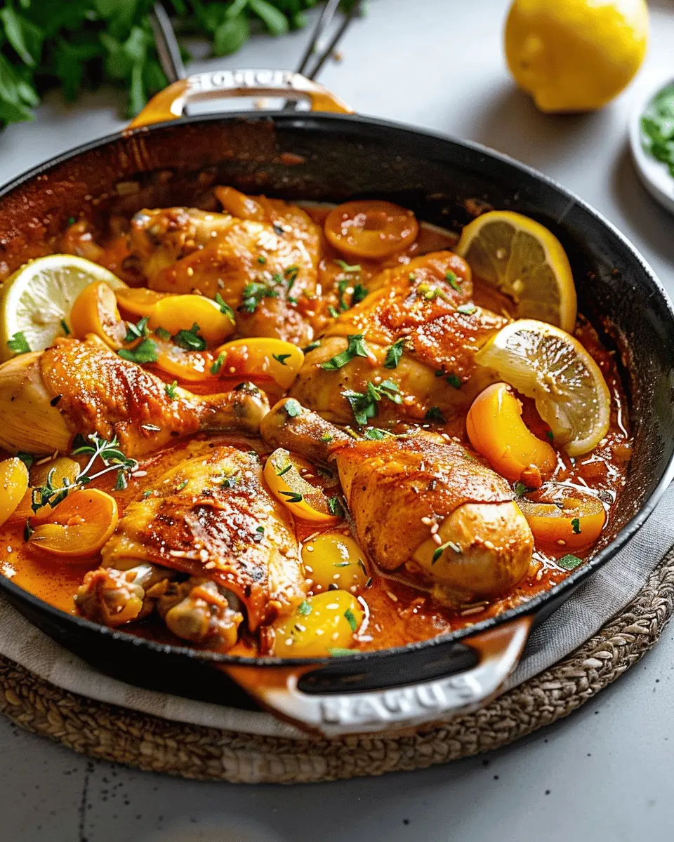 Chicken Tagine with Apricots and Lemons: A Juicy Twist on Tradition