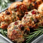 Cranberry & Turkey Stuffing Balls