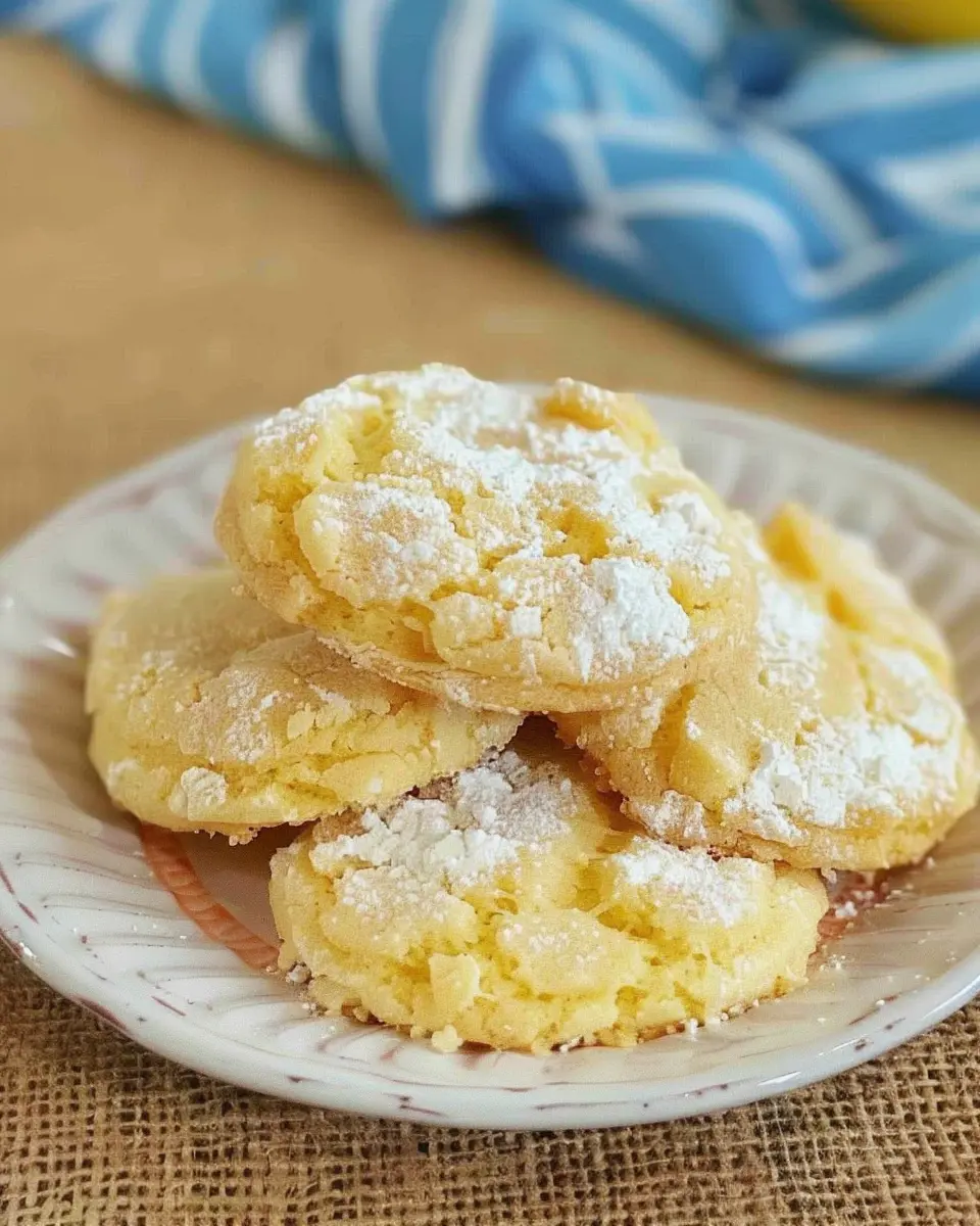Air Fryer Lemon Cake Mix Cookies