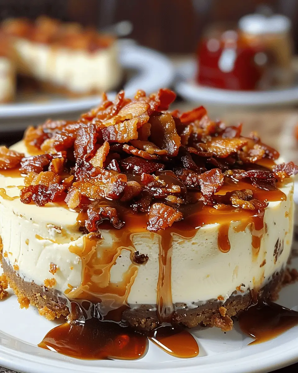 Turkey bacon caramel cheesecake bliss: the best indulgent dessert