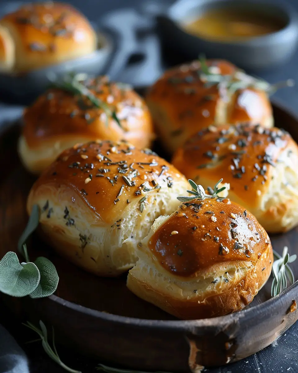 Salted Sage Honey Butter Brioche Rolls: The Best Homemade Delight
