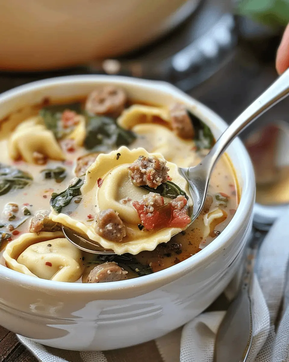 Italian Sausage Tortellini Soup: A Cozy, Comforting Delight