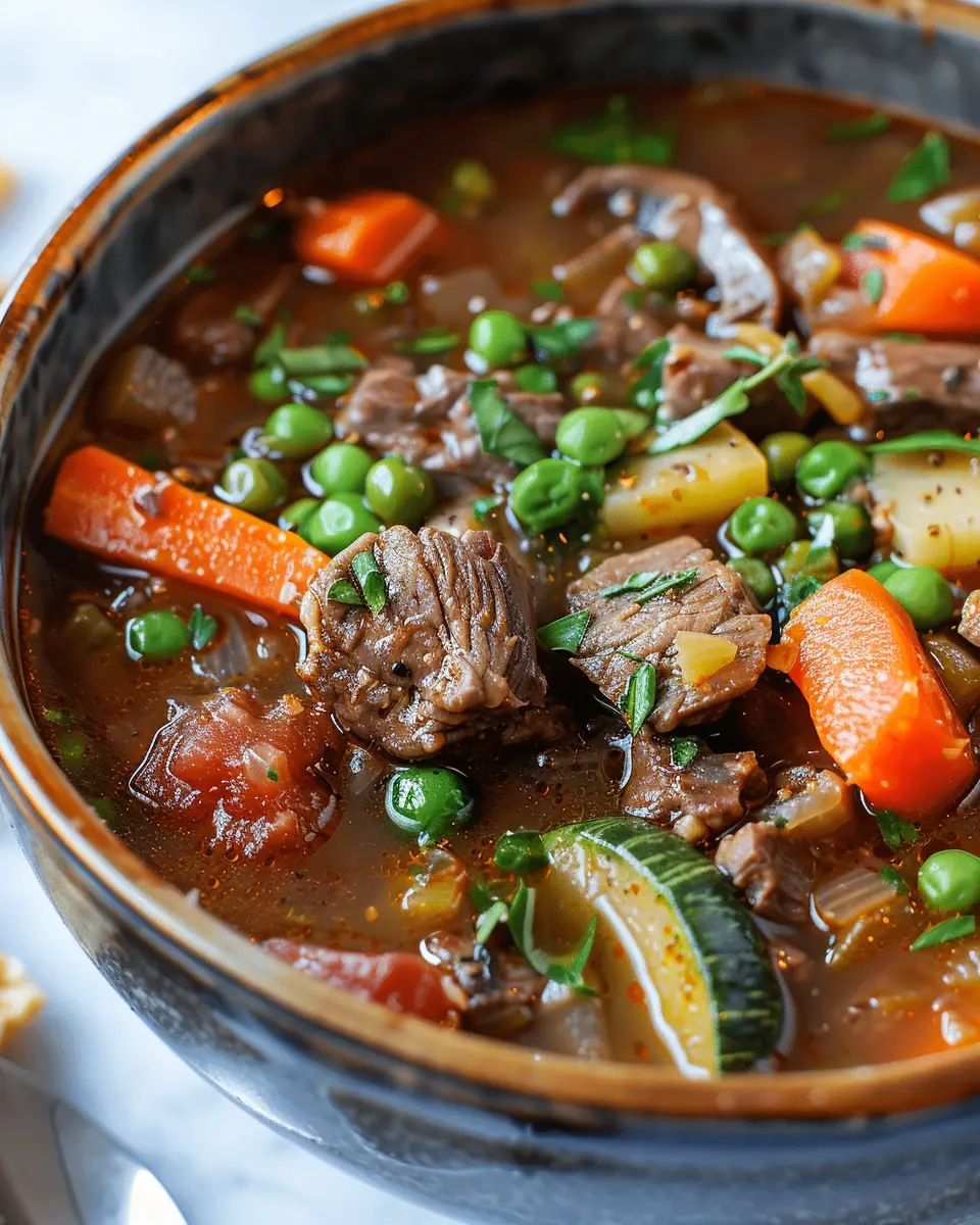 Hearty Beef and Vegetable Soup Recipe: A Cozy Comfort Classic