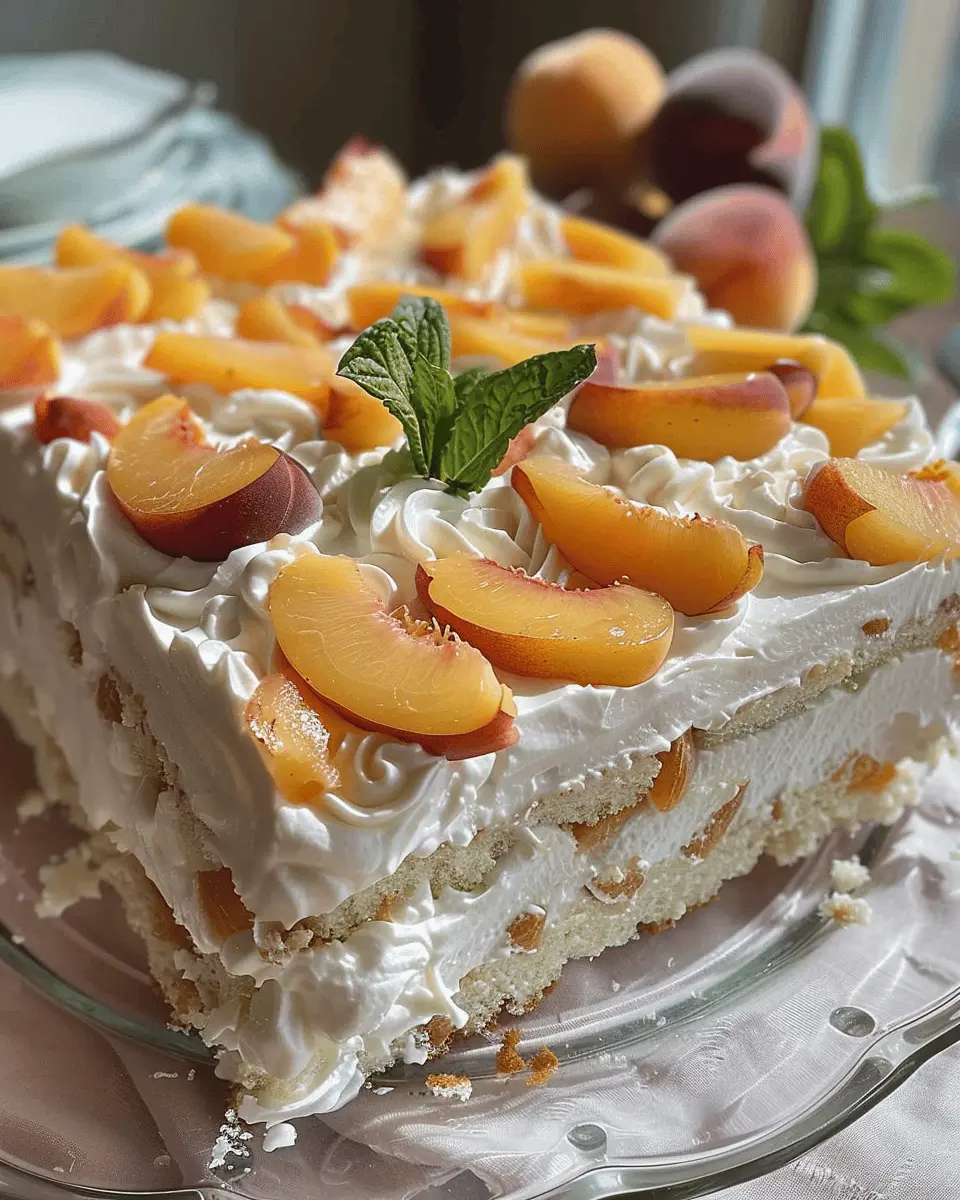Peaches and Cream Cake: The Best Indulgent Summer Delight