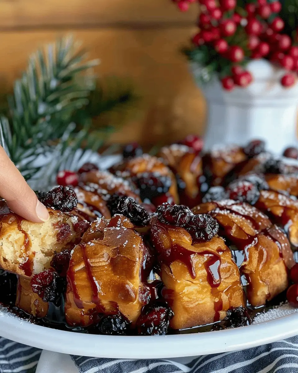 Cranberry Orange Monkey Bread: Easy Indulgence for Home Bakers