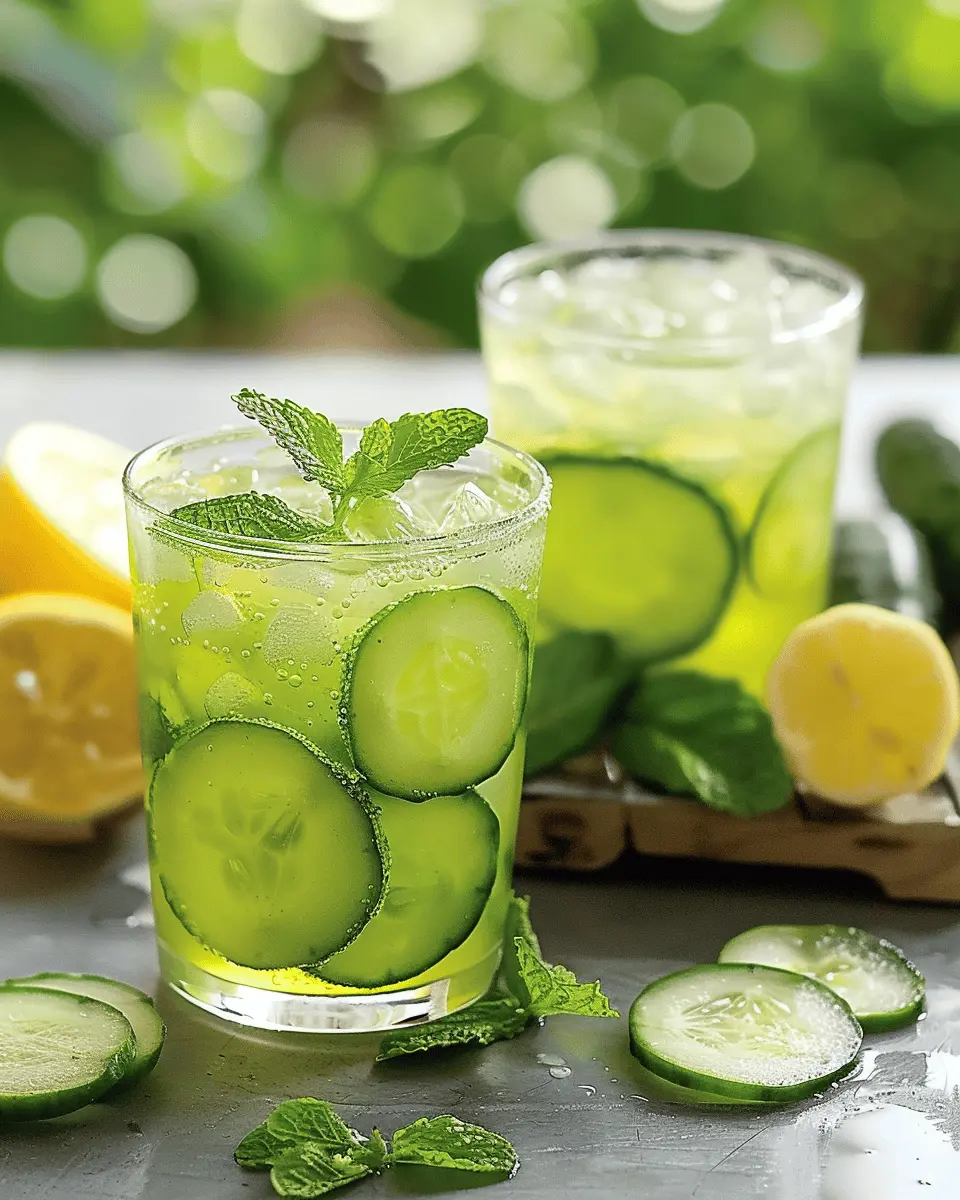 Cucumber Mint Lemonade: Refreshing Summer Sip for Your BBQ