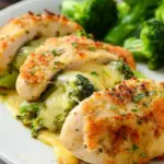 Air Fryer Frozen Stuffed Chicken Breast With Broccoli And Cheese