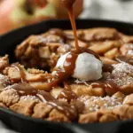 Caramel Apple Skillet Cookie Delicious Fall Treat