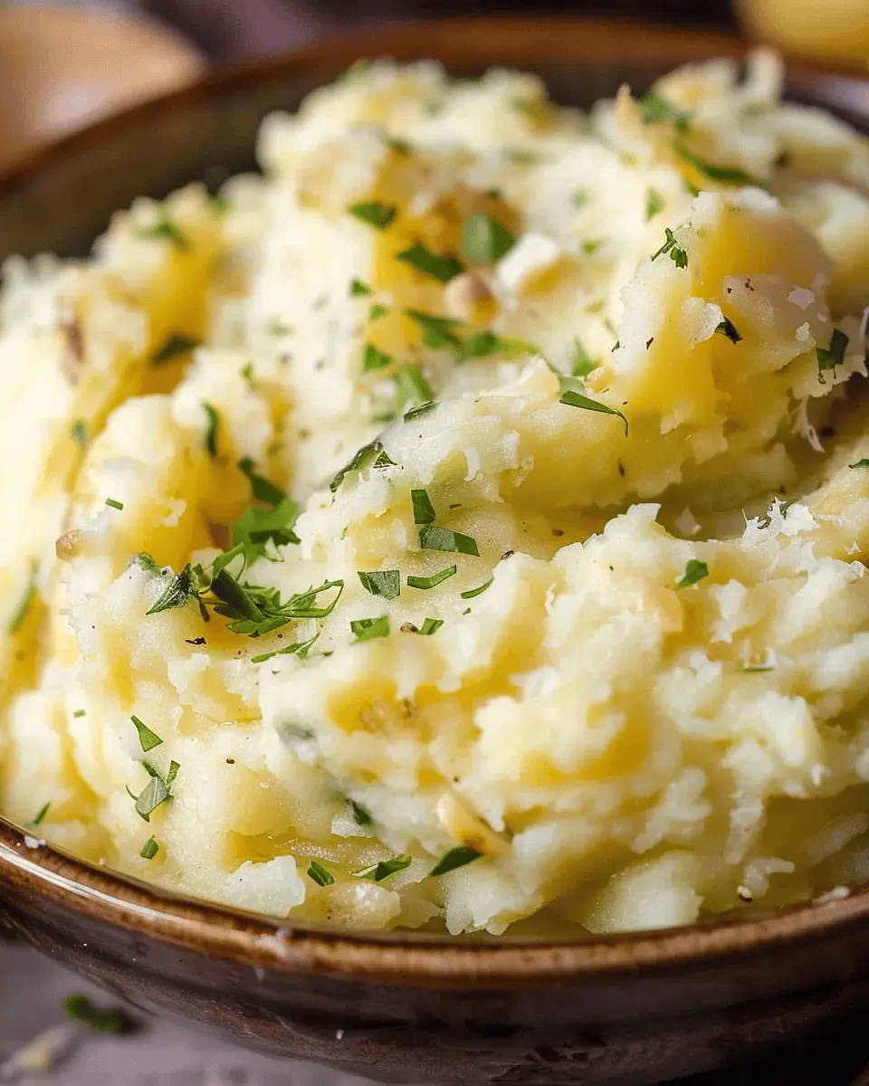 Instant Pot Garlic Parmesan Mashed Potatoes: The Best Creamy Side