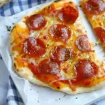 Air Fryer Pepperoni Naan Pizza