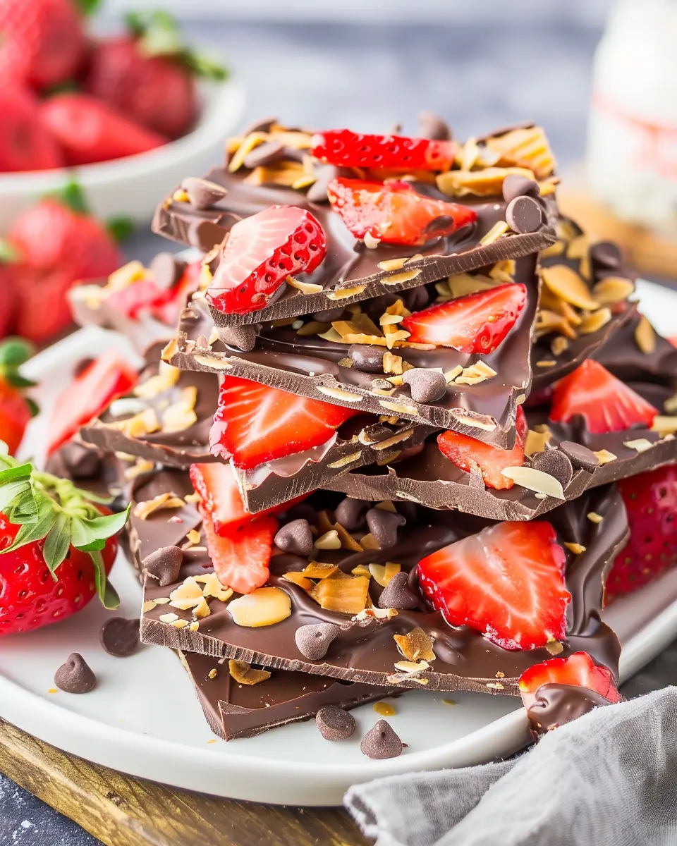 Chocolate Covered Strawberry Bark: The Best Indulgent Treat