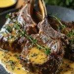 Lamb Chops with Mustard Thyme Sauce Recipe