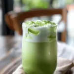 Iced Matcha Latte with Coconut Milk