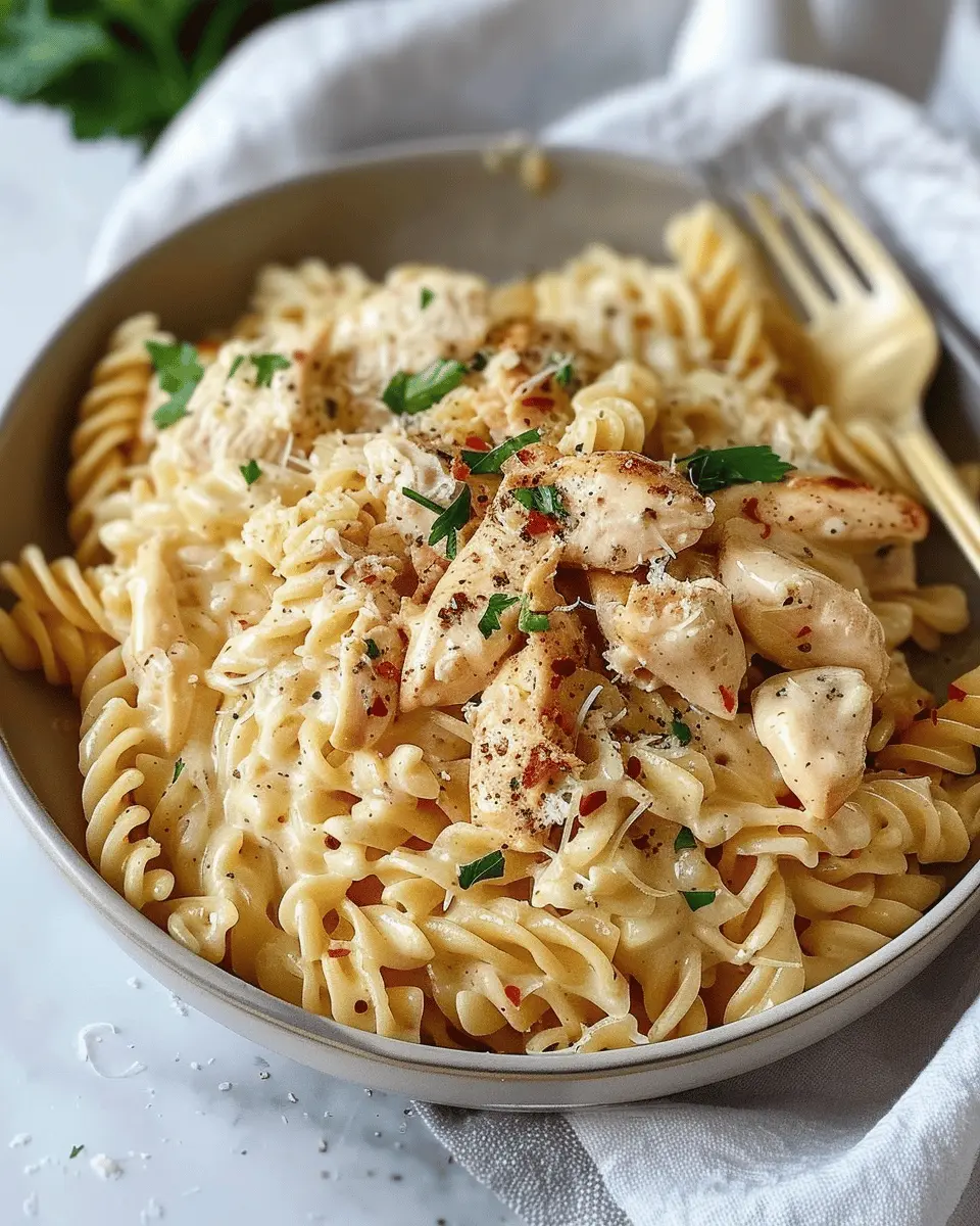 Crockpot Garlic Parmesan Chicken Pasta: Easy Comfort Food Delight