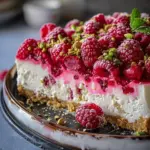 Raspberry Pistachio Cheesecake Delight