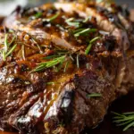Tender Slow-Roasted Lamb Shoulder Glazed with Rosemary Recipe