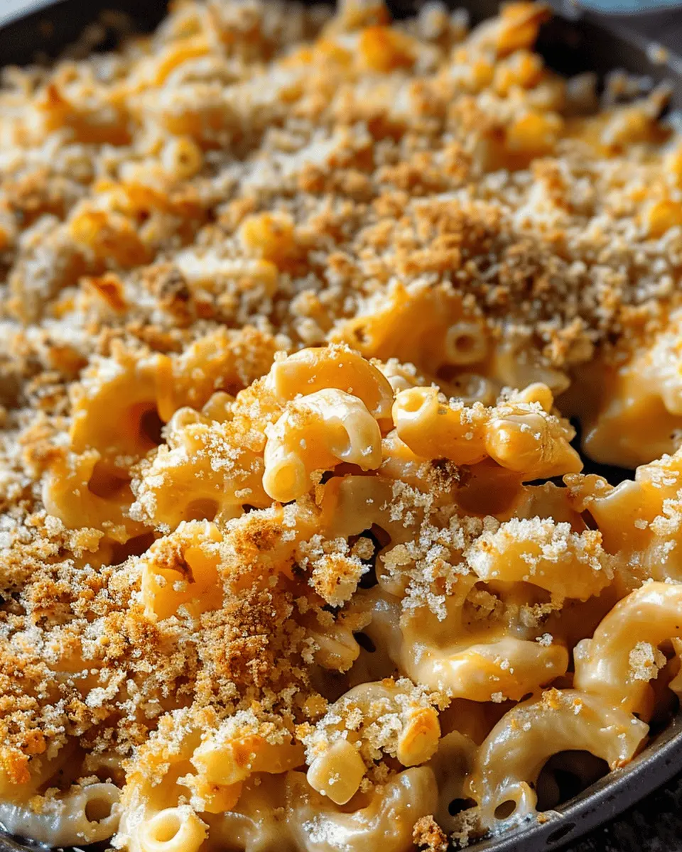 Easy Baked Macaroni and Cheese with Turkey Bacon Delight