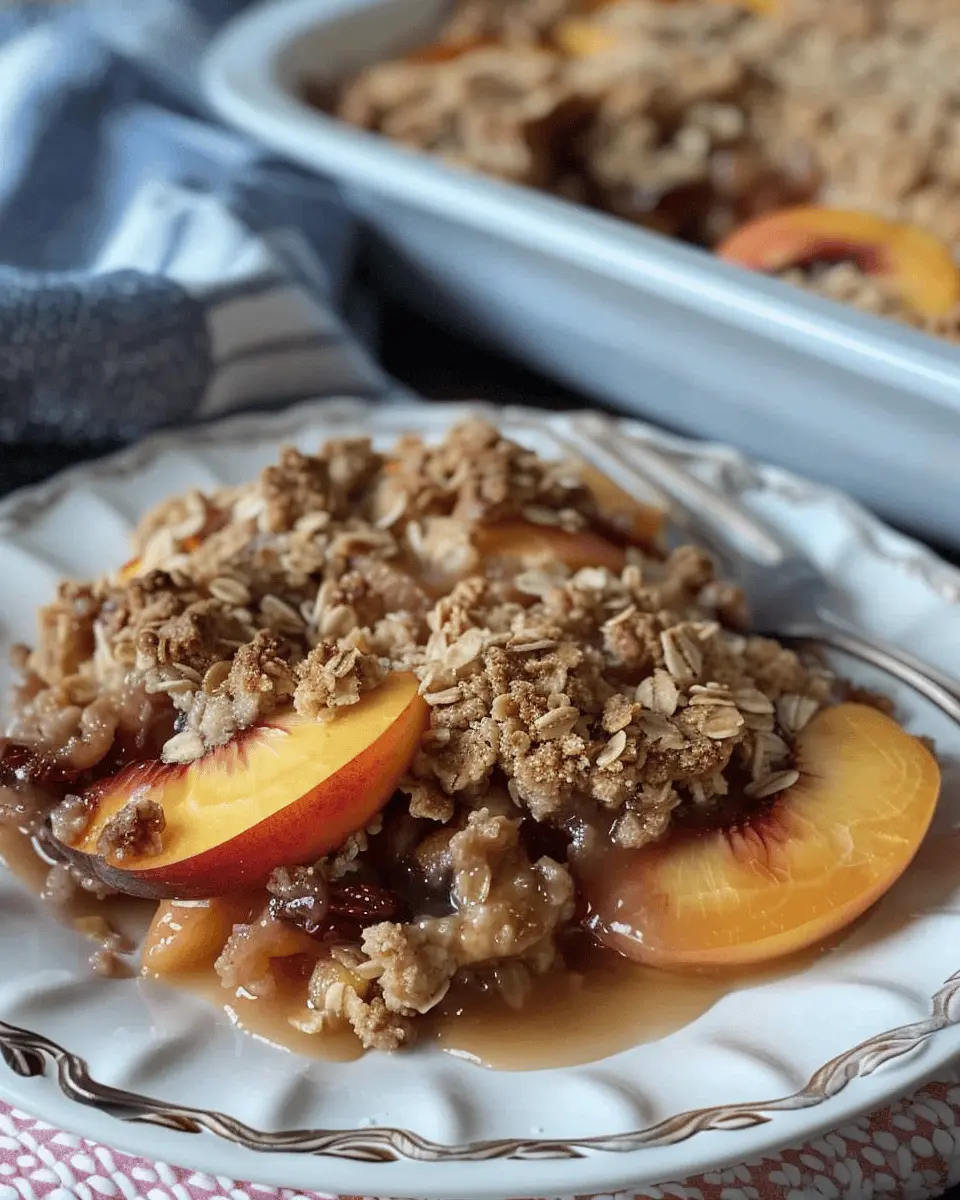 Easy Peach Crisp: A Juicy Twist on a Classic Dessert Recipe