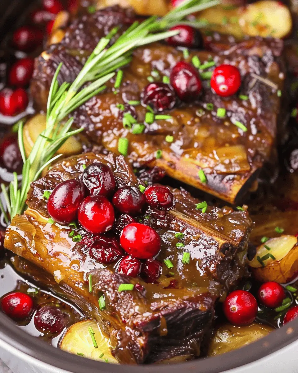 Crockpot Cranberry Short Ribs: Easy Comfort Food for Everyone