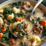 Cauliflower Sausage Kale Soup Recipe