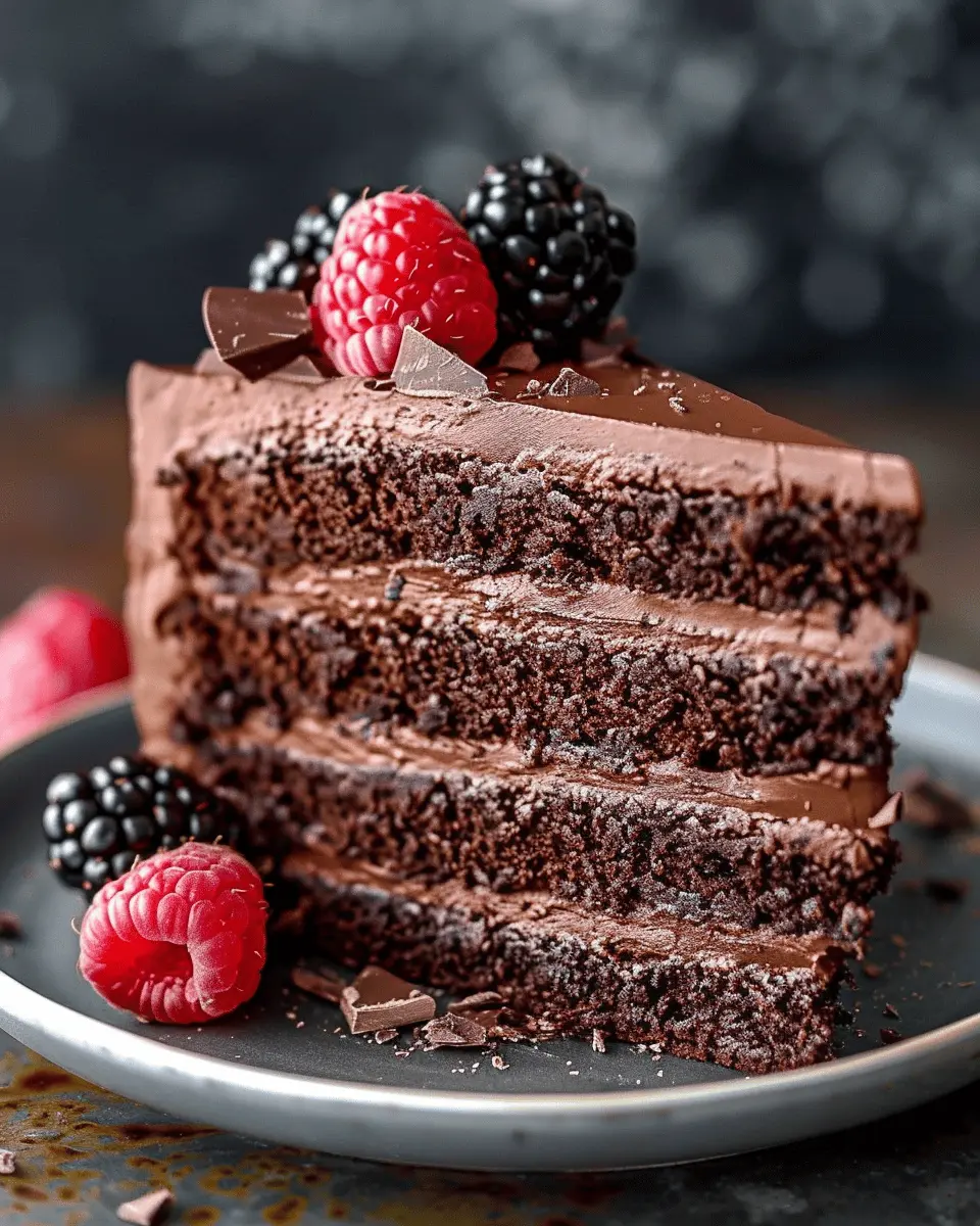 Dark Chocolate Mousse Cake: Indulgent Delight for Chocolate Lovers