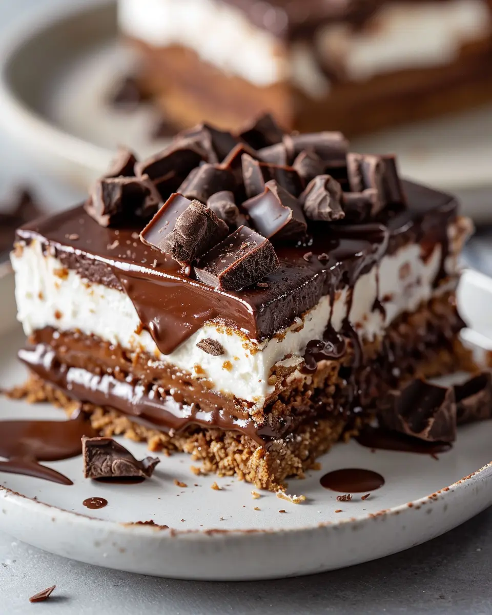 Death-By-Chocolate No-Bake Cheesecake Bars Recipe: Indulge Today