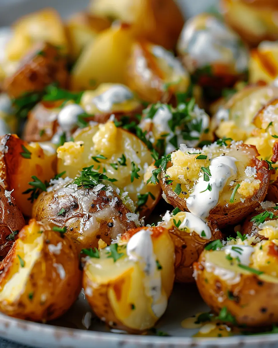 Roasted Potatoes in Melted Goat Cheese: Irresistibly Creamy Delight