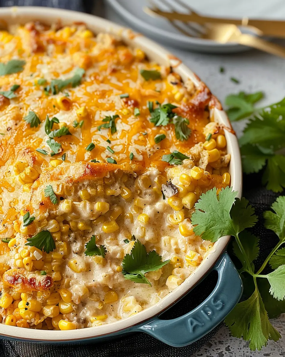 Easy Mexican Street Corn Casserole with Turkey Bacon Delight