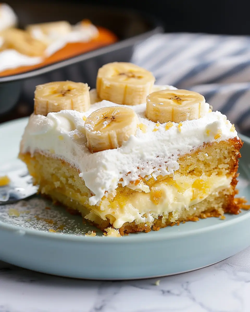 Air Fryer Banana Poke Cake: Easy, Indulgent Dessert Delight