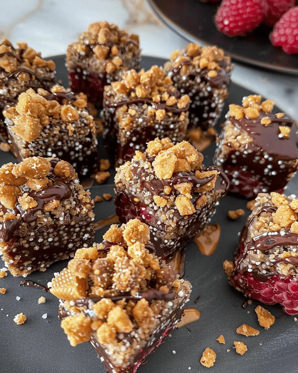 Raspberry & Chocolate Crunch Bites: Easy Indulgence for Dessert Lovers