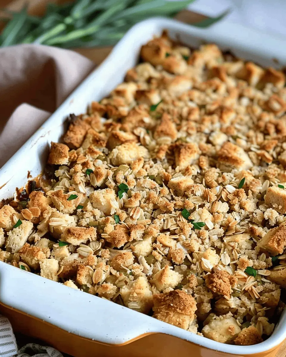 easy swiss chicken stuffing casserole that’s perfectly hearty and wholesome