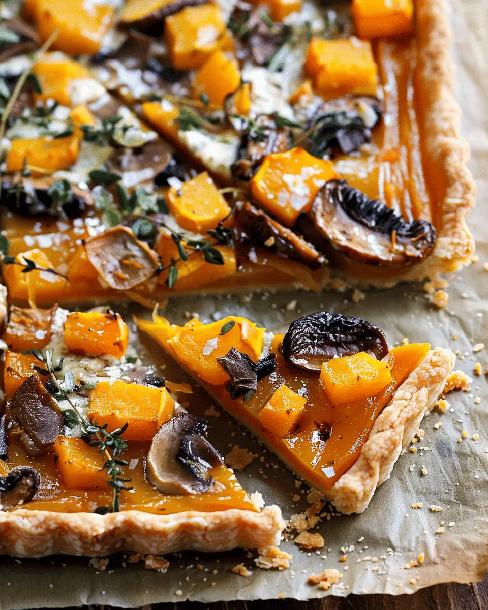 Butternut Squash & Mushroom Tart: Easy Comfort Food Delight