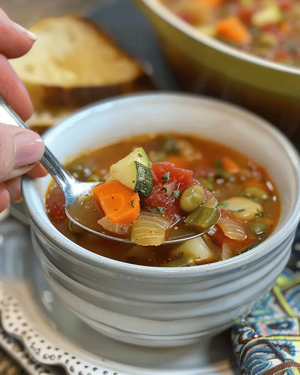 Easy Vegetable Soup: A Wholesome Low-Calorie Delight to Savor