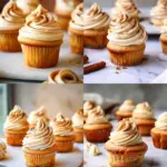 Golden Swirl Cinnamon Roll Cupcakes