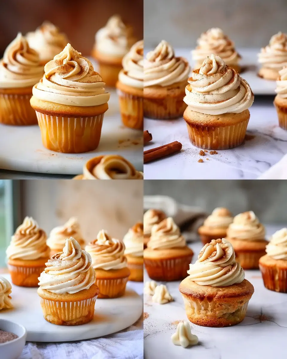 Golden Swirl Cinnamon Roll Cupcakes: Easy Indulgence at Home