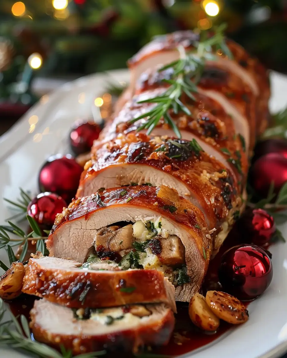 festive christmas stuffed pork tenderloin: an indulgent holiday treat