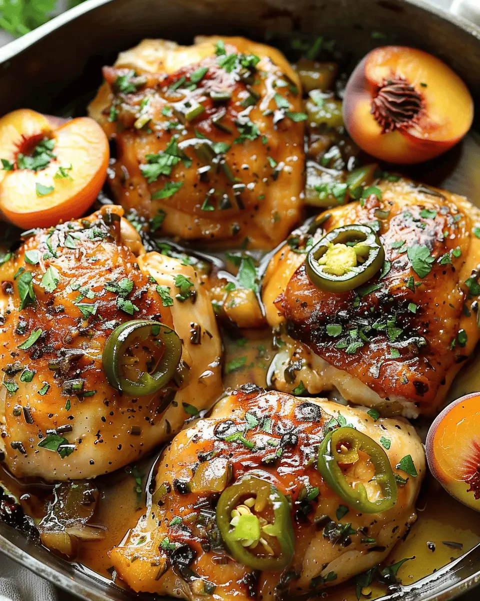 Jalapeno Peach Chicken: A Juicy Twist on Grilled Perfection