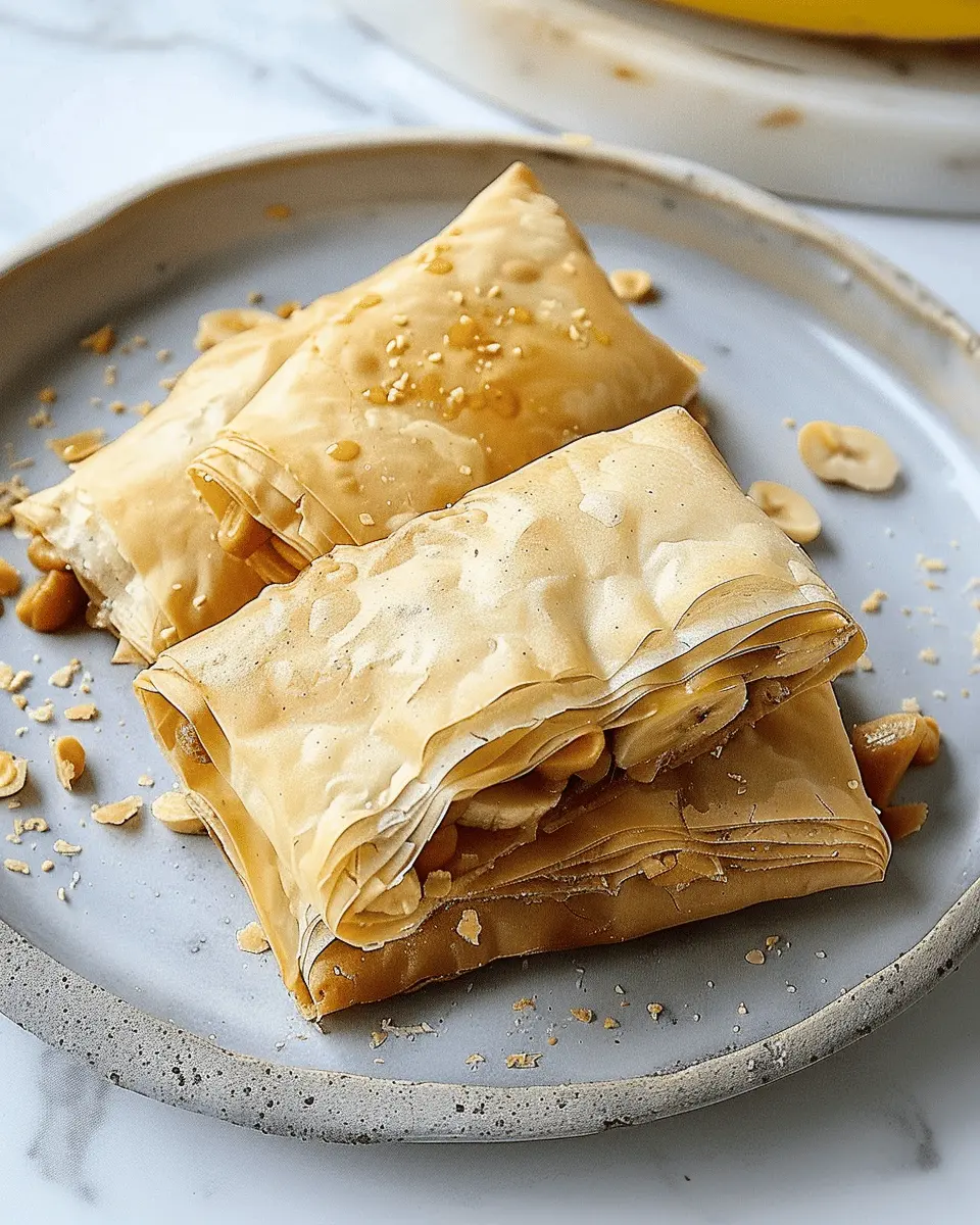 Peanut Butter and Banana Pastries: Easy Filo Treats to Indulge
