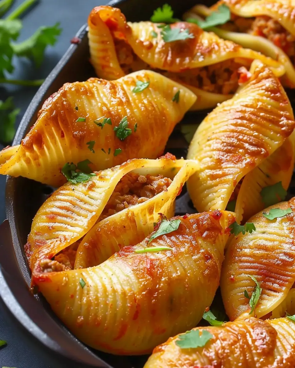Air Fryer Taco Stuffed Pasta Shells: Easy and Flavorful Dinner Option