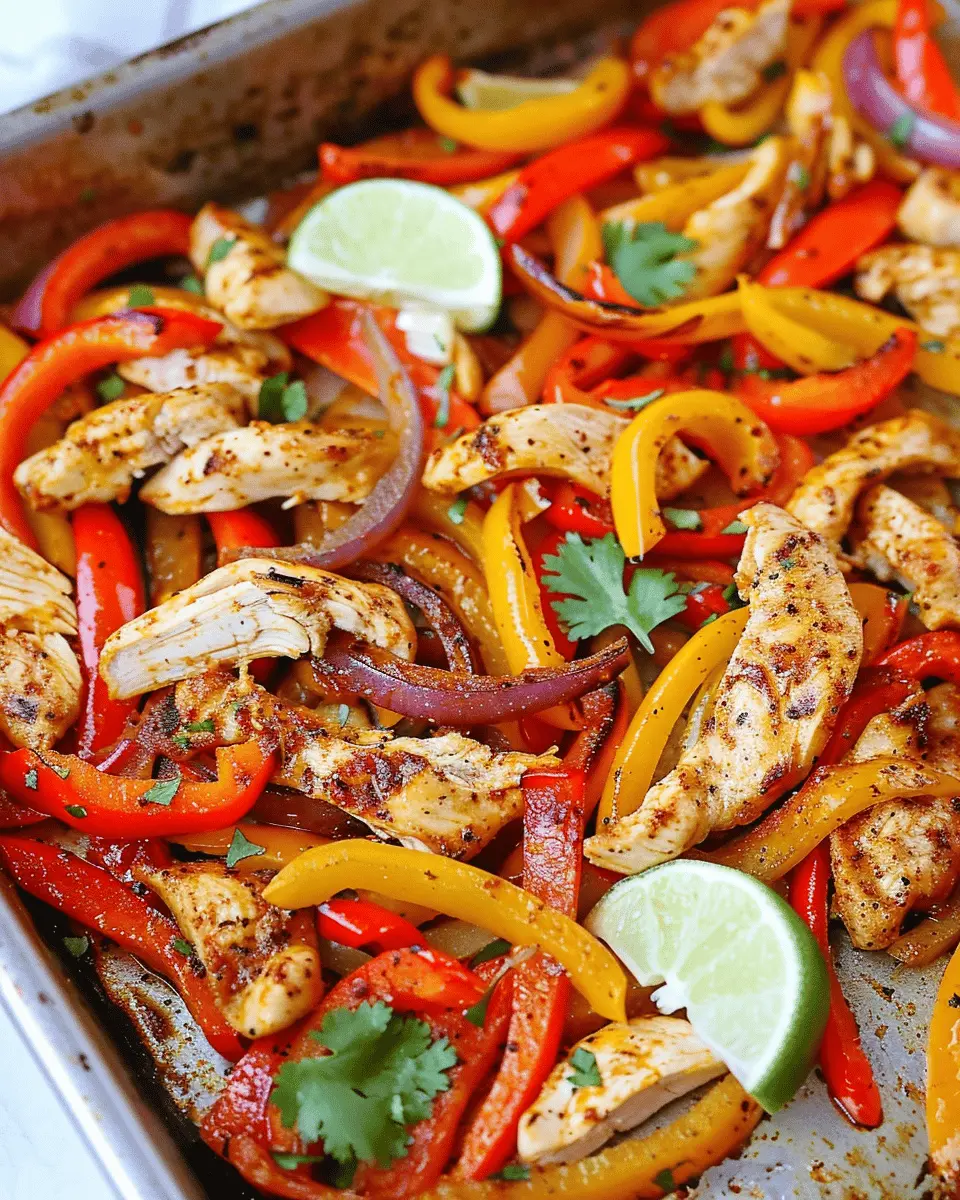 Sheet Pan Chicken Fajitas: Easy and Flavorful Weeknight Dinner
